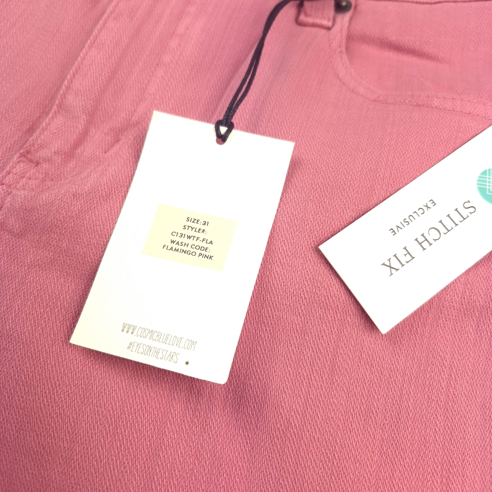 Women's Pink Jeans - Picture 5 of 6